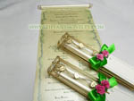 Small size Scroll Invitation holder also server as souvenir