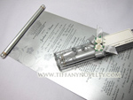 Sinamay Tube Holder w/ scroll invite ( Photo on it )